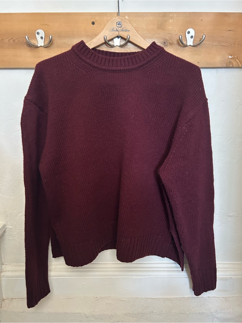 Zara Women's Crewneck Sweater - Wine